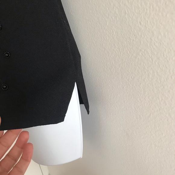 NWOT Marallis Collection Golden Black 3D Leaf Blouse Fall Autumn - Picture 7 of 16